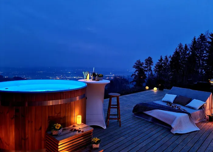 Panoramic View Heated Pool, Swimspa & Sauna Vakantiehuis Hočko Pohorje