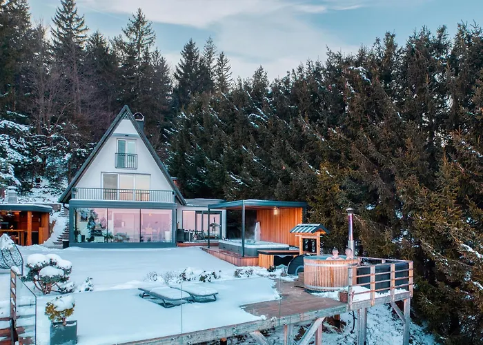 Panoramic View Heated Pool, Swimspa & Sauna *