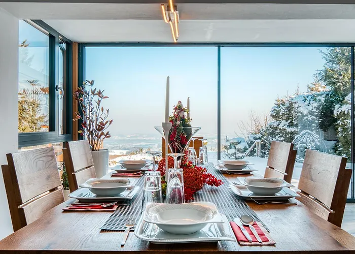 Panoramic View Heated Pool, Swimspa & Sauna בית נופש *