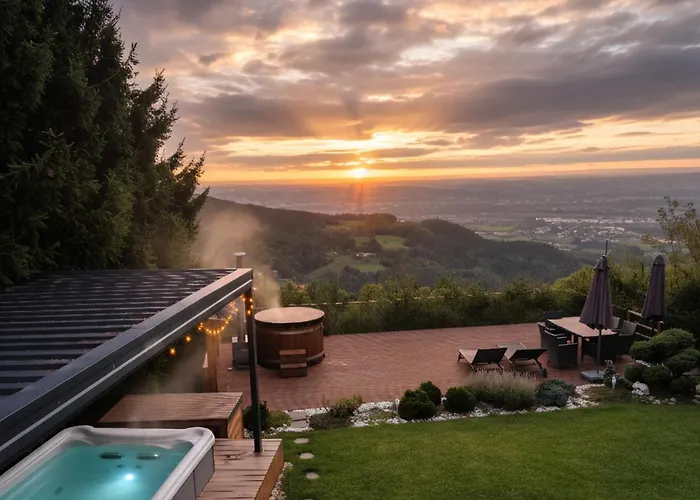 Panoramic View Heated Pool, Swimspa & Sauna Hočko Pohorje